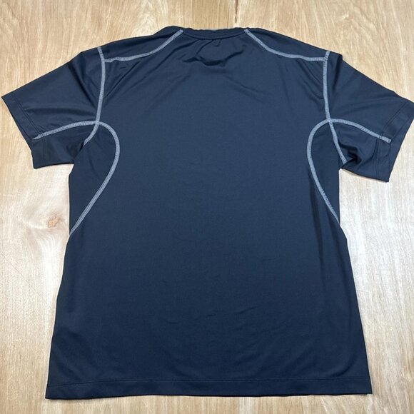 Nike Pro Mens Medium Pro Black Fitted Athletic Training Workout Shot Sleeve Top - Picture 6 of 6